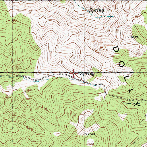 Topographic Map of Summit Spring, NV