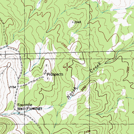 Topographic Map of North Creek Spring, NV