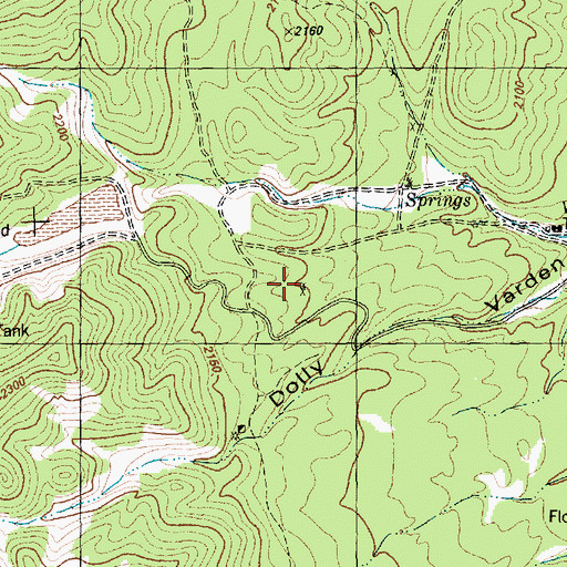 Topographic Map of Dolly Varden Mines, NV