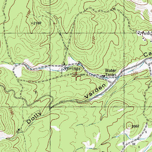 Topographic Map of Joe Moore Spring, NV