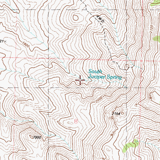 Topographic Map of South Juniper Spring, NV