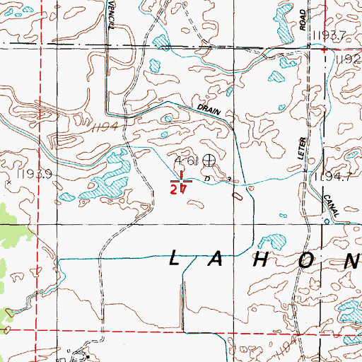 Topographic Map of D 3 Canal, NV