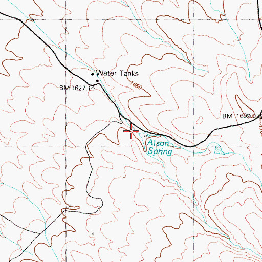 Topographic Map of South Fork Mule Canyon, NV
