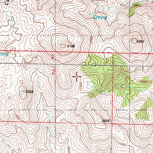Topographic Map of Wild Horse Canyon, NV