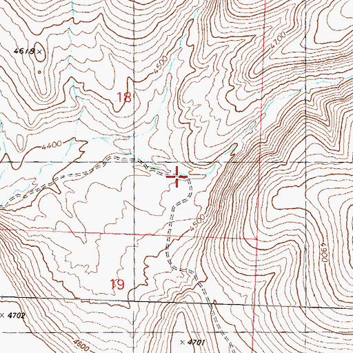 Topographic Map of Chimney Canyon, NV