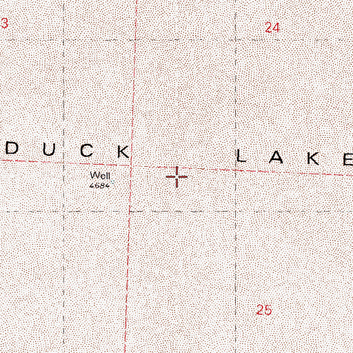 Topographic Map of Duck Lake, NV