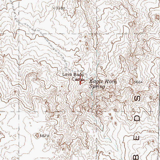 Topographic Map of Eagle Rock Spring, NV