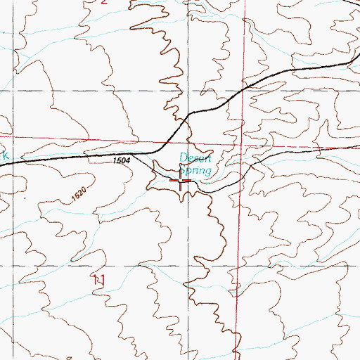 Topographic Map of Desert Spring, NV