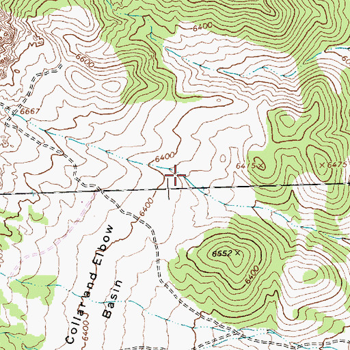 Topographic Map of Granite Springs, NV