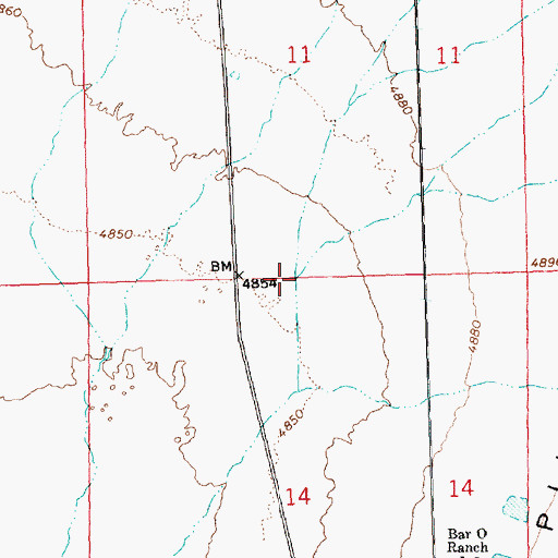 Topographic Map of Debbs Creek, NV
