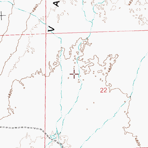 Topographic Map of Stockland Reservoir, NV
