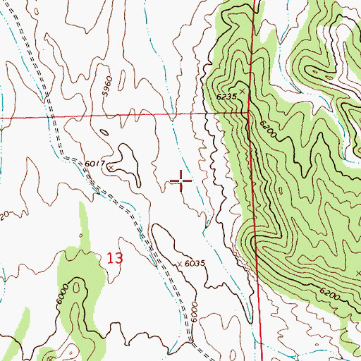 Topographic Map of Loray Reservoir, NV
