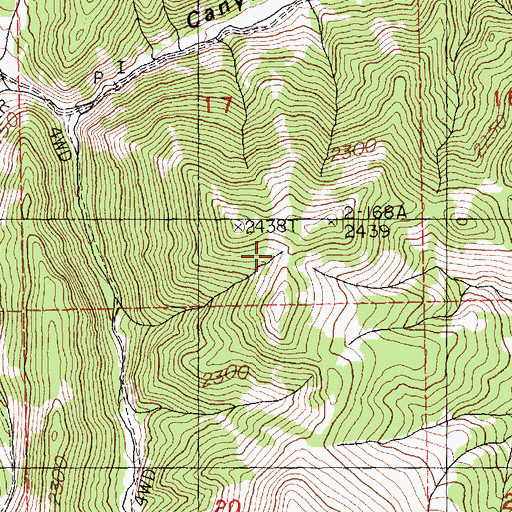 Topographic Map of Picnic Spring, NV