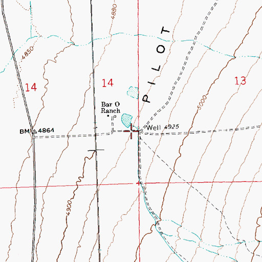 Topographic Map of McDonald Creek, NV