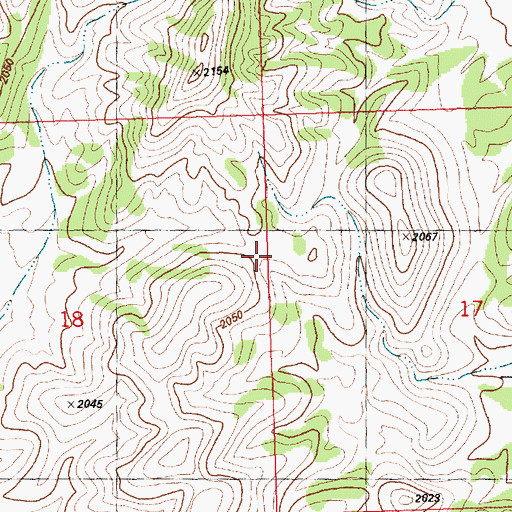 Topographic Map of Little White Horse Hills, NV