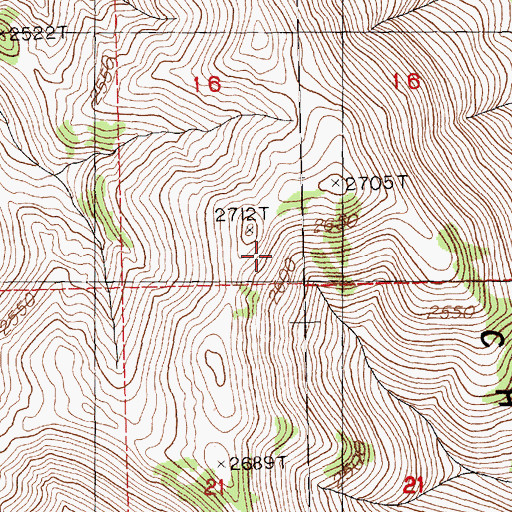 Topographic Map of Quake Spring, NV