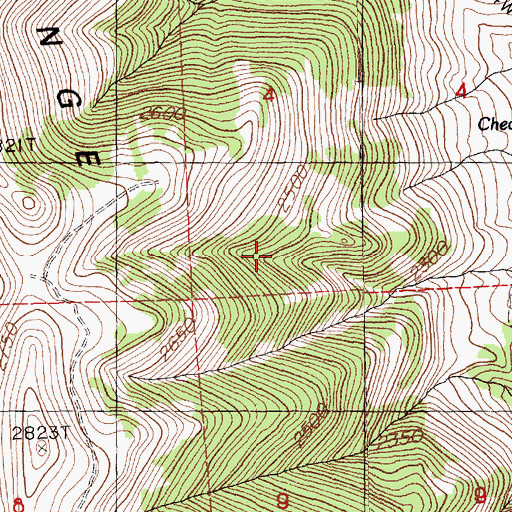 Topographic Map of Little Mud Spring, NV