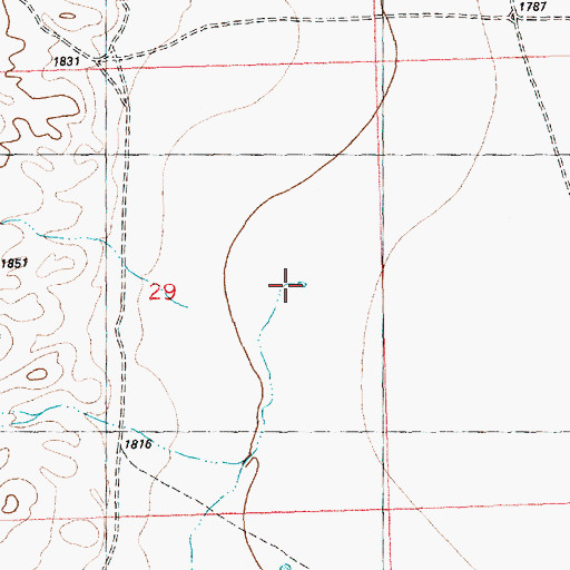 Topographic Map of West Chin Creek Reservoir, NV