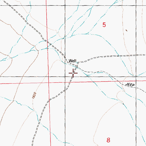 Topographic Map of Waterspout Well, NV