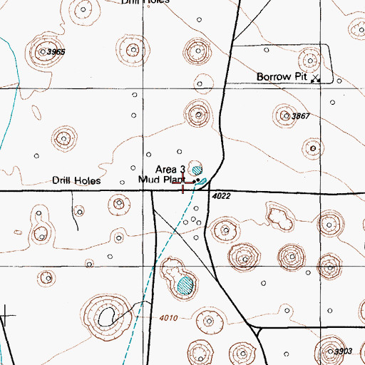 Topographic Map of Area 3 Mud Plant, NV