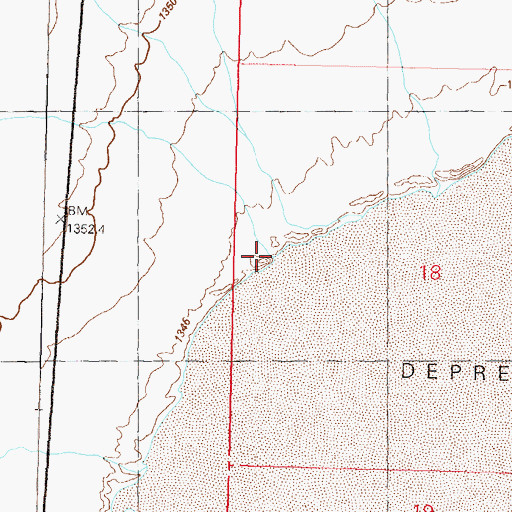 Topographic Map of Missouri Creek, NV