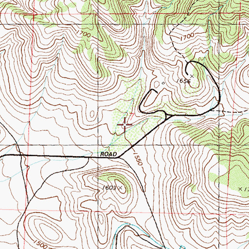 Topographic Map of Red Canyon, NV