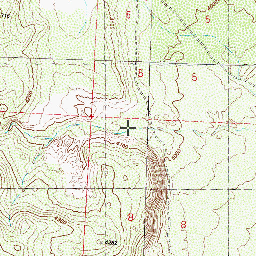 Topographic Map of Red Rock Canyon, NV