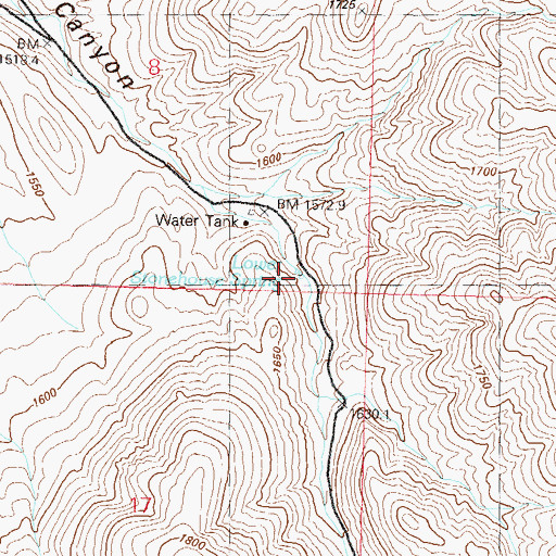 Topographic Map of Lower Stonehouse Spring, NV