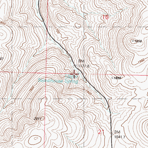 Topographic Map of Upper Stonehouse Spring, NV