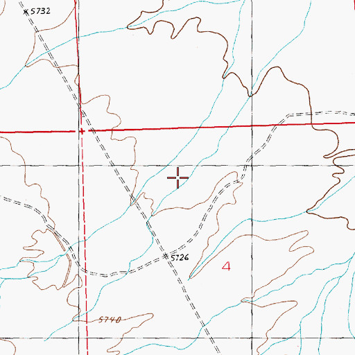 Topographic Map of Ravine Reservoir, NV