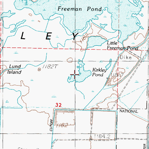 Topographic Map of Kirkley Pond, NV