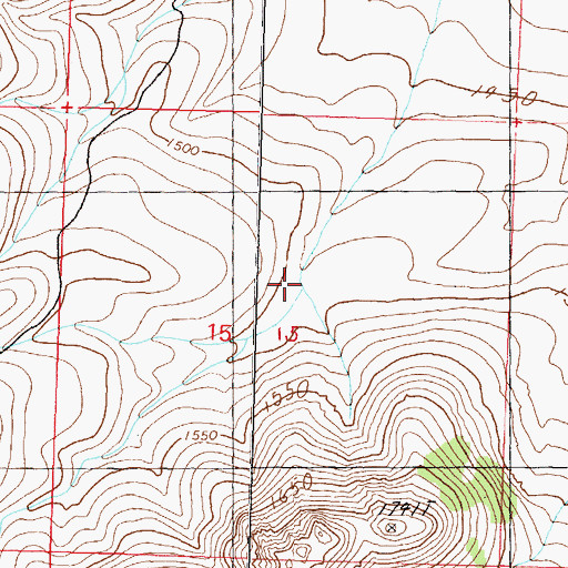 Topographic Map of Post Canyon, NV