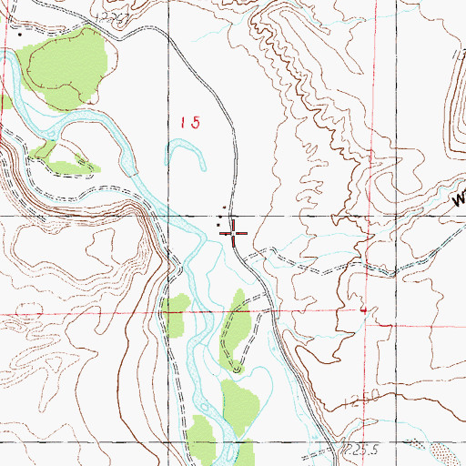 Topographic Map of Windmill Canyon, NV