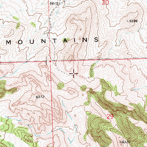 Topographic Map of Lone Choke Cherry Spring, NV