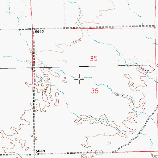 Topographic Map of Weeks Reservoir, NV