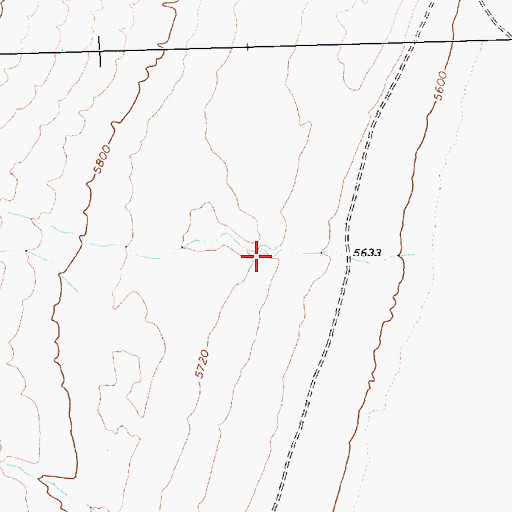 Topographic Map of Mahogany Canyon, NV