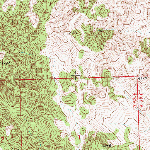 Topographic Map of Blue Bell Spring, NV