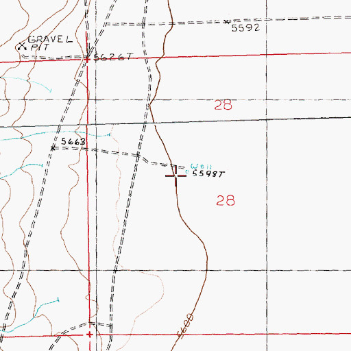 Topographic Map of Maxfield Well Number Two, NV