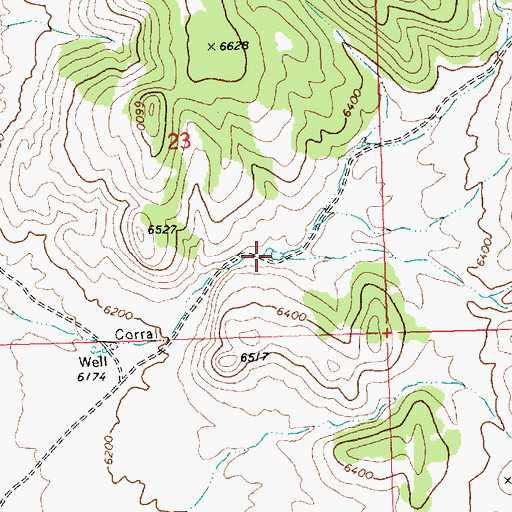 Topographic Map of Collar and Elbow Dam, NV