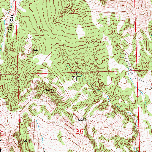 Topographic Map of Choke Cherry Spring, NV