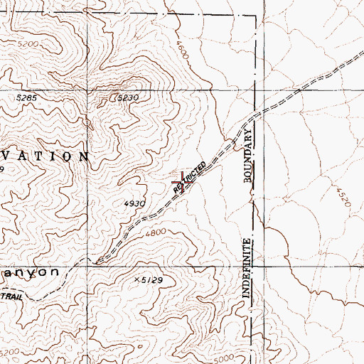 Topographic Map of Chukar Canyon, NV