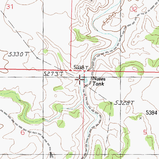 Topographic Map of Nates Tank, AZ