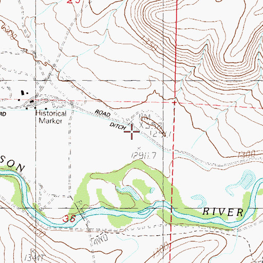 Topographic Map of California Emigrant Trail, NV