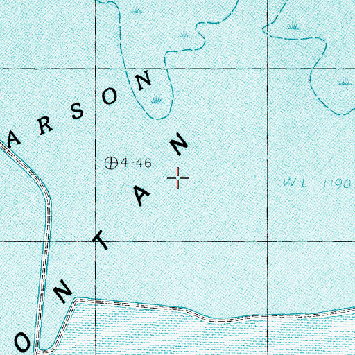 Topographic Map of Carson Lake Pasture, NV