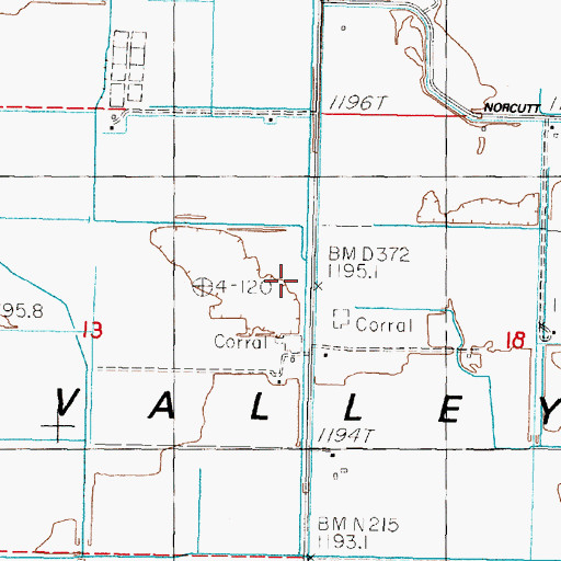 Topographic Map of G Line Canal, NV