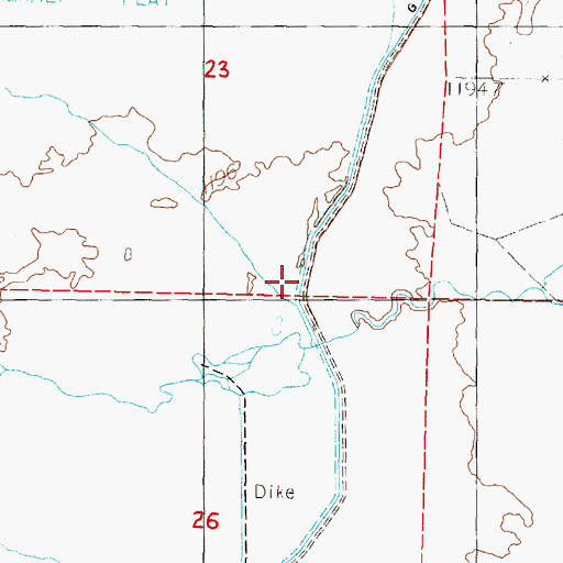 Topographic Map of G 3 Canal, NV