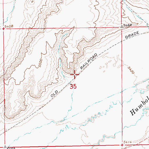 Topographic Map of Tulasco Section House (historical), NV