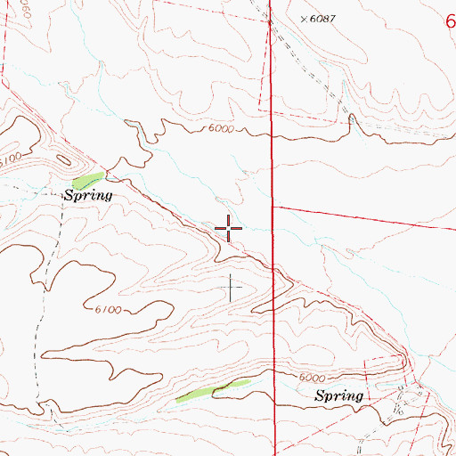 Topographic Map of Franks Creek, NV