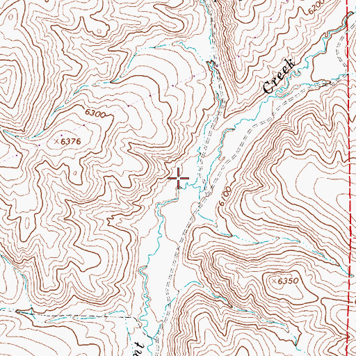 Topographic Map of North Fork Burnt Creek, NV