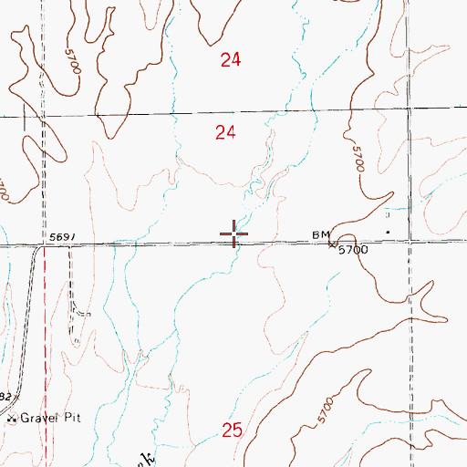 Topographic Map of Spring Creek, NV